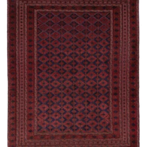 Tapete Kelim - Oriental - 200 x 156 cm - vermelho escuro