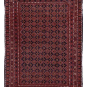 Tapete Kelim - Oriental - 203 x 152 cm - vermelho escuro