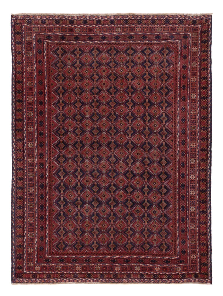 Tapete Kelim - Oriental - 203 x 152 cm - vermelho escuro