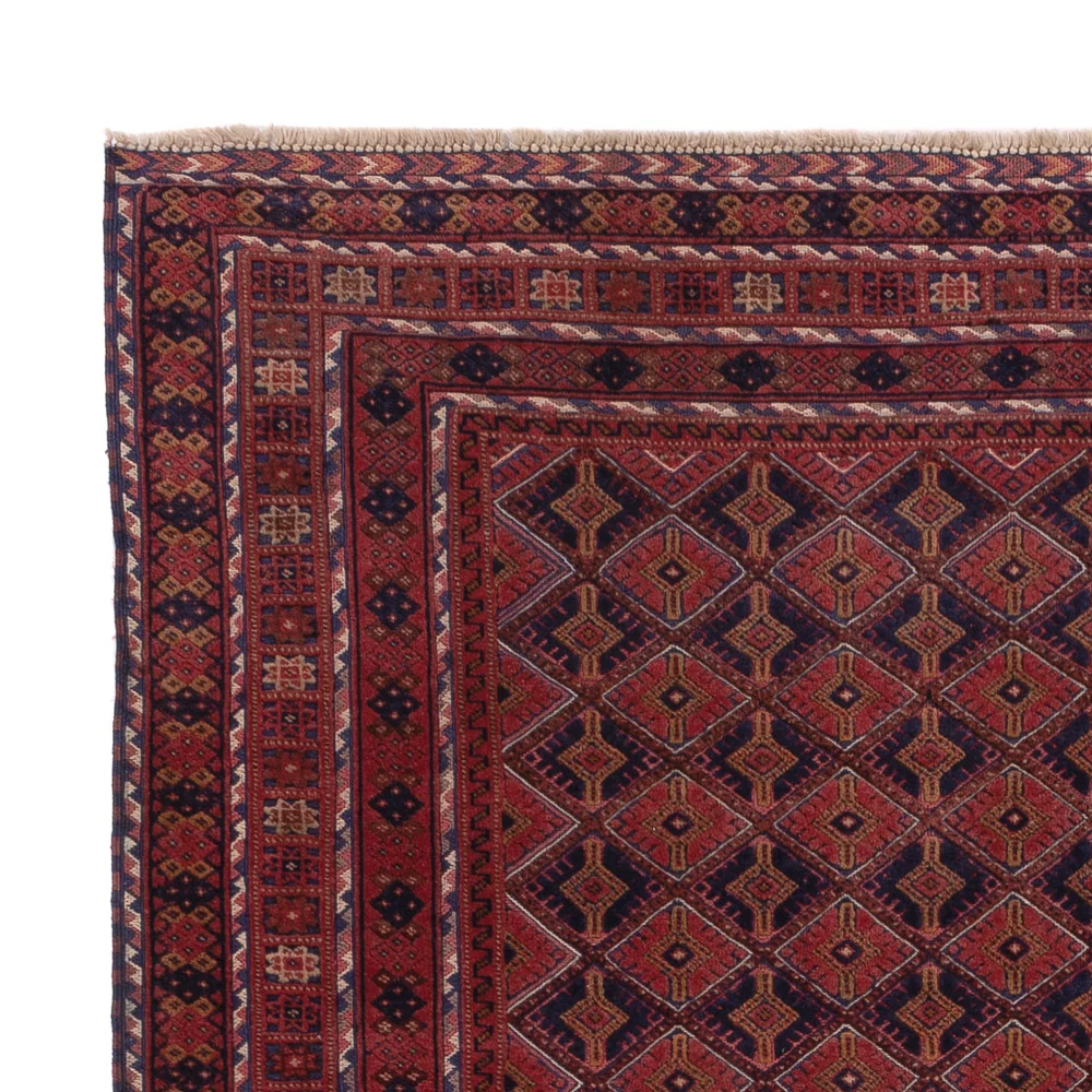 Tapete Kelim - Oriental - 203 x 152 cm - vermelho escuro