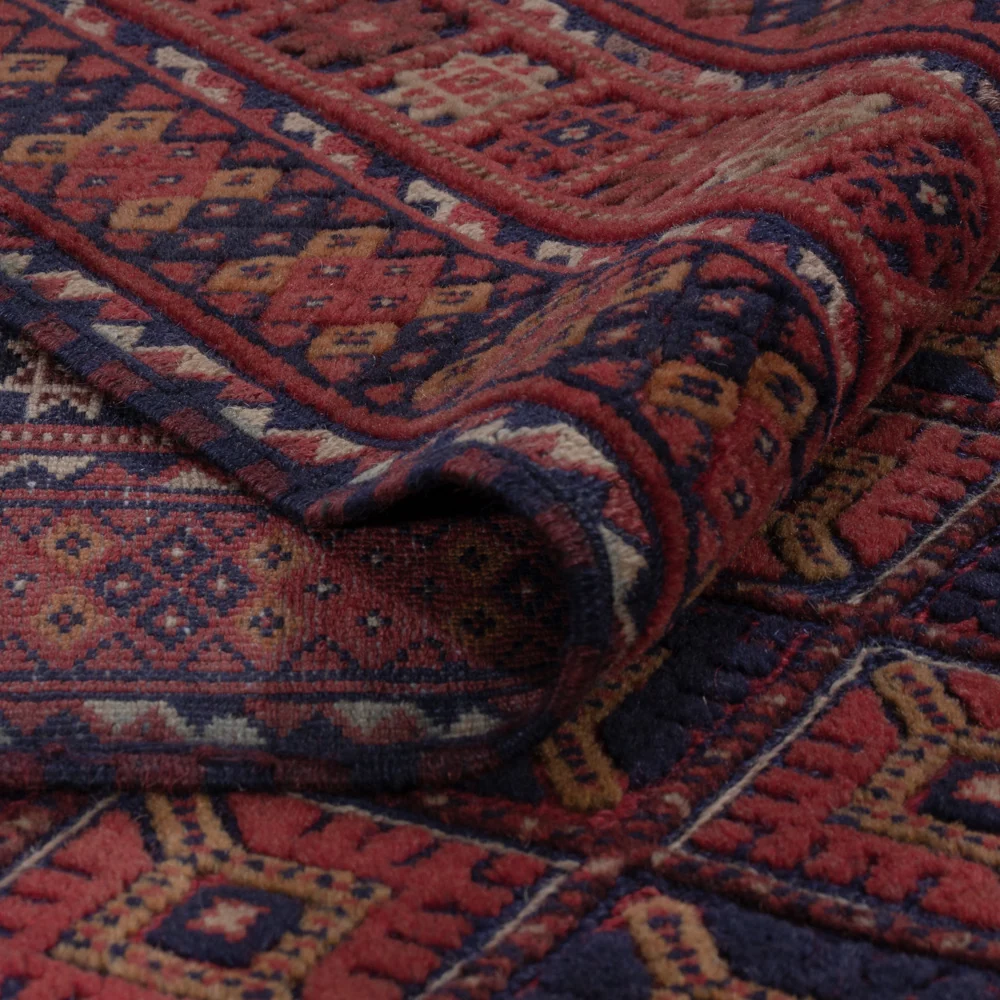Tapete Kelim - Oriental - 203 x 152 cm - vermelho escuro