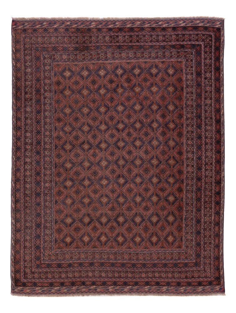 Tapete Kelim - Oriental - 204 x 152 cm - vermelho escuro