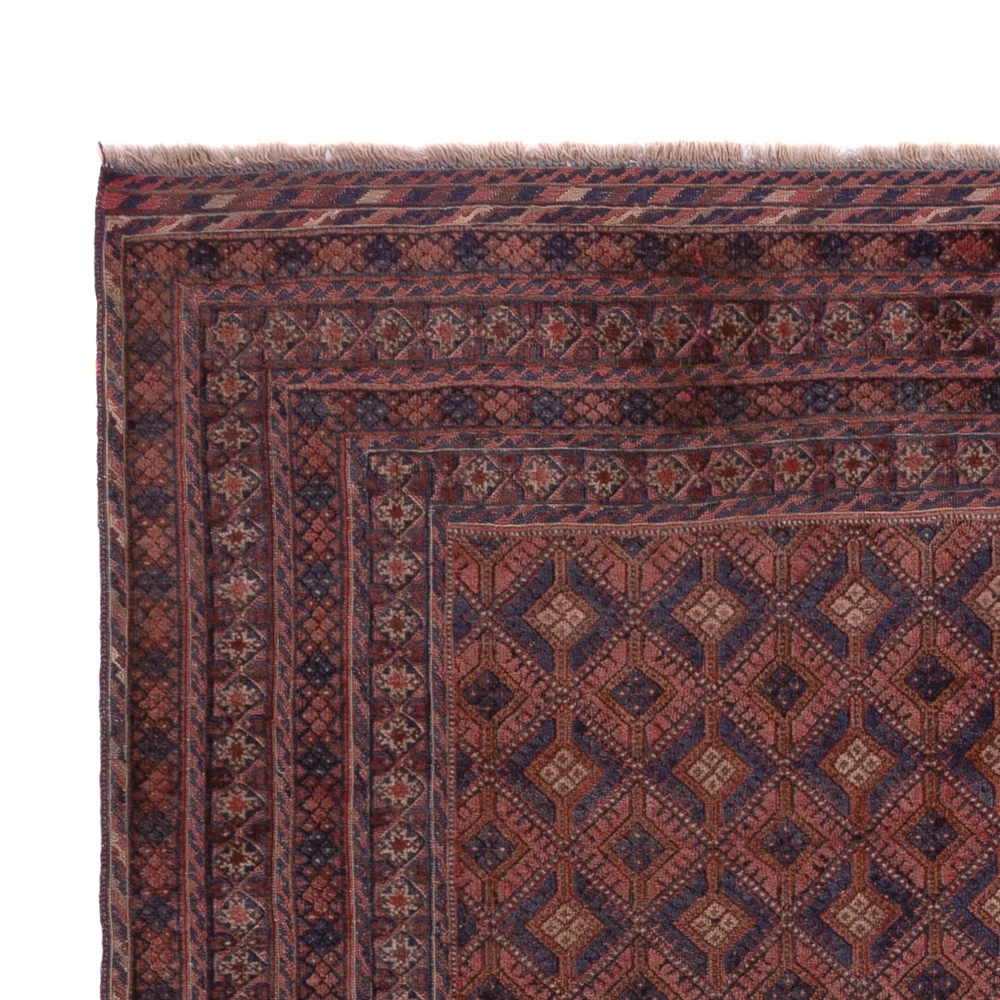 Tapete Kelim - Oriental - 204 x 152 cm - vermelho escuro