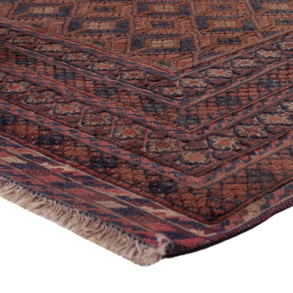 Tapete Kelim - Oriental - 204 x 152 cm - vermelho escuro