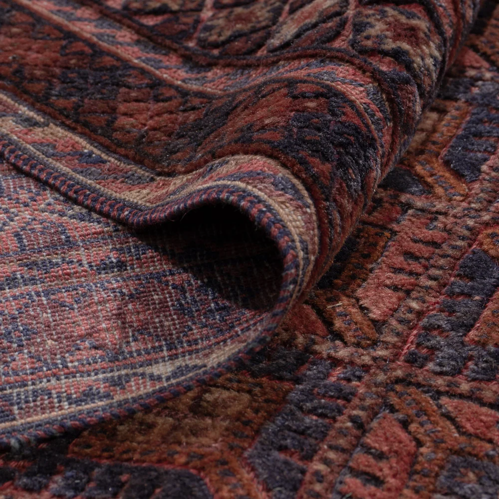 Tapete Kelim - Oriental - 204 x 152 cm - vermelho escuro