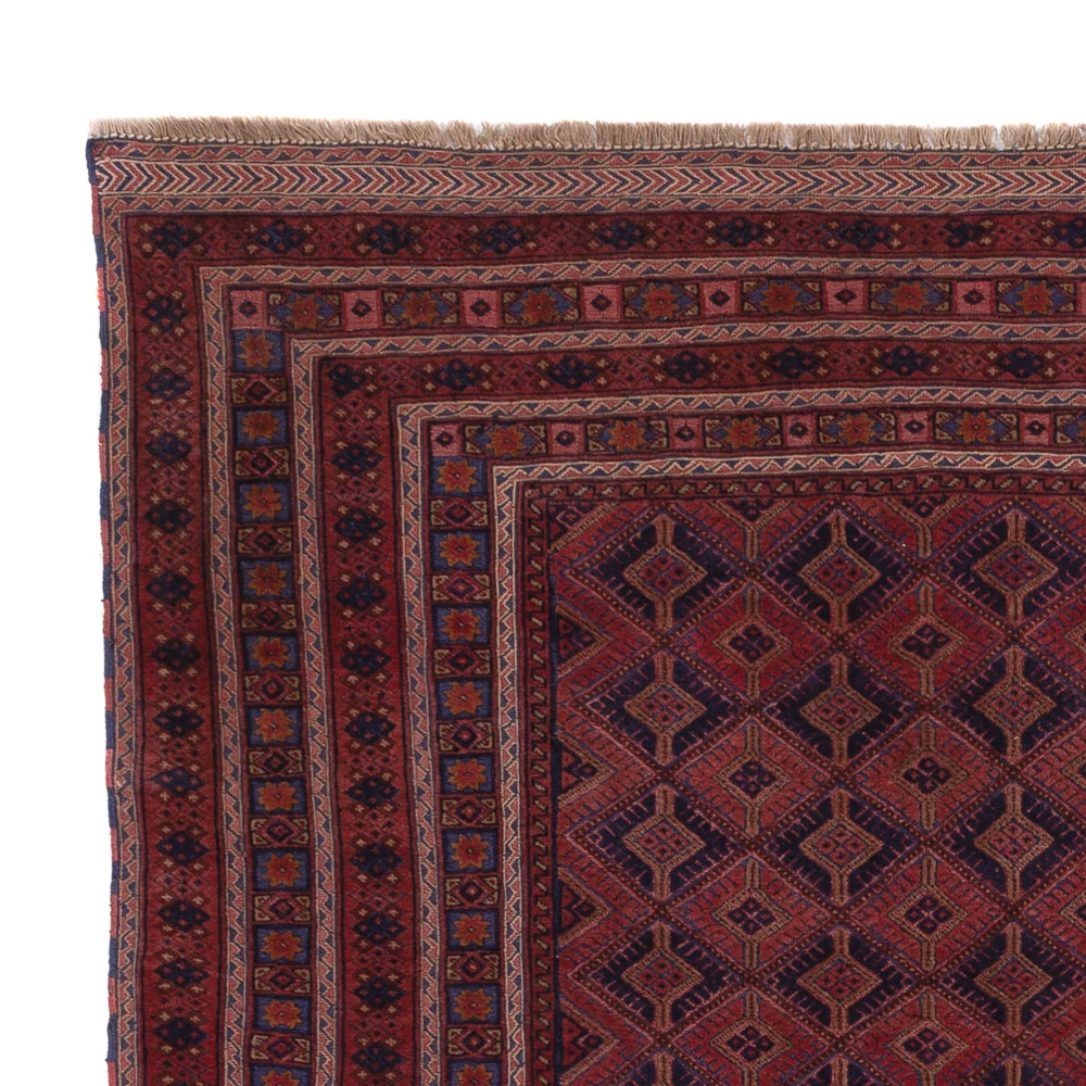 Tapete Kelim - Oriental - 205 x 163 cm - vermelho escuro