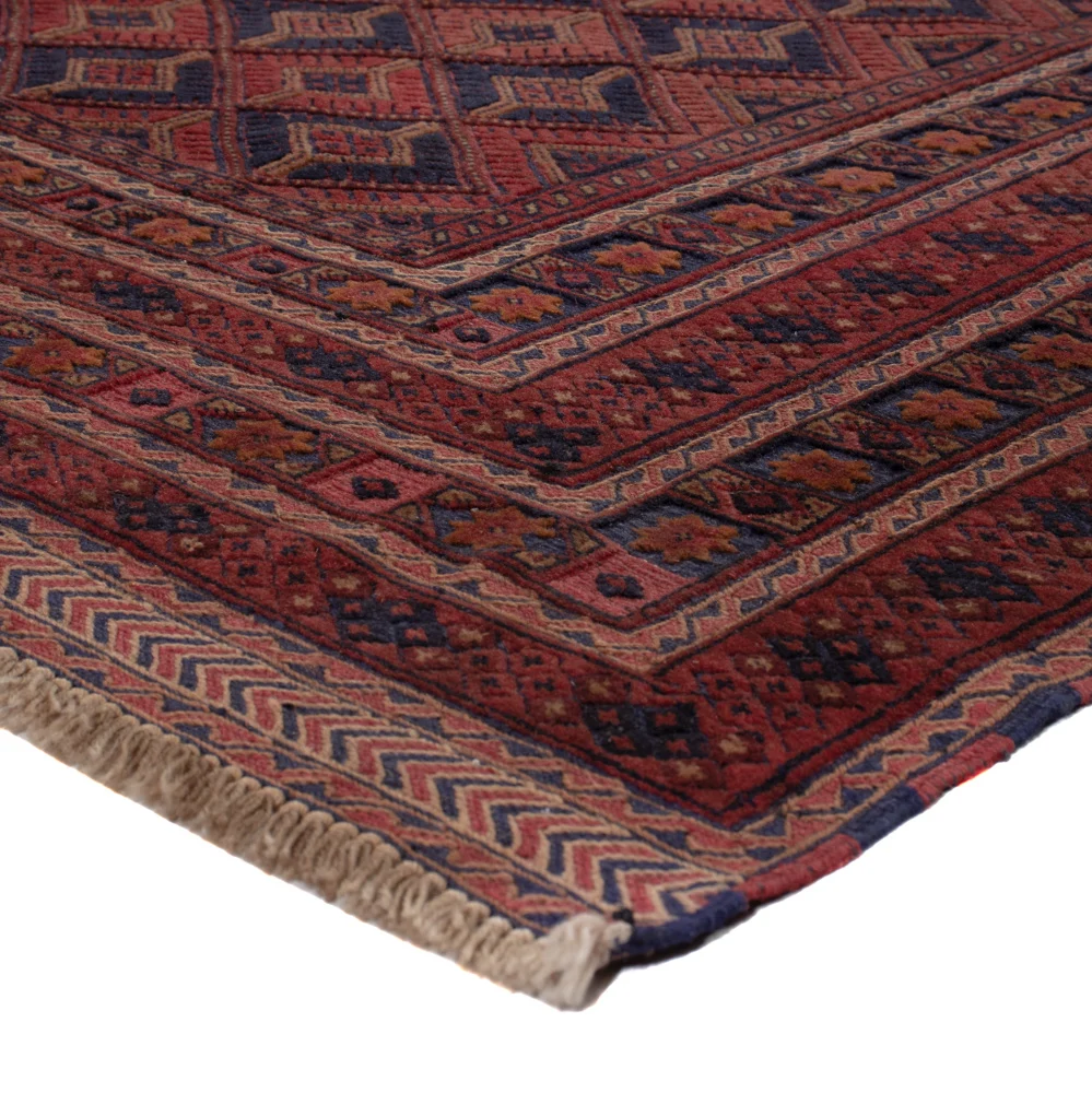 Tapete Kelim - Oriental - 205 x 163 cm - vermelho escuro