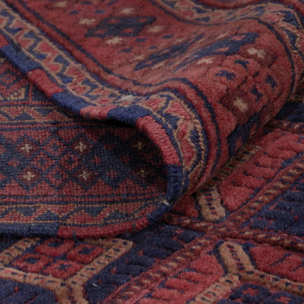Tapete Kelim - Oriental - 205 x 163 cm - vermelho escuro