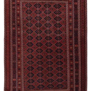 Tapete Kelim - Oriental - 206 x 156 cm - vermelho escuro