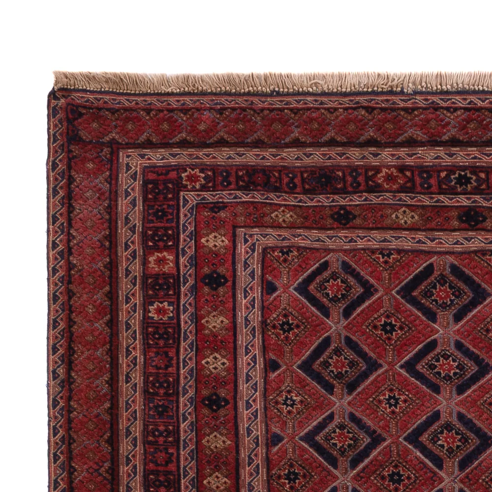 Tapete Kelim - Oriental - 206 x 156 cm - vermelho escuro