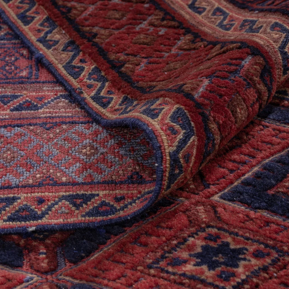 Tapete Kelim - Oriental - 206 x 156 cm - vermelho escuro