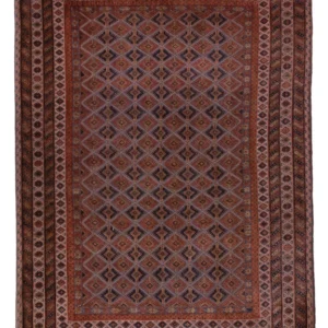 Tapete Kelim - Oriental - 207 x 156 cm - vermelho escuro