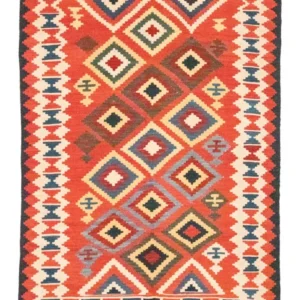 Tapete Kelim - Oriental - 240 x 170 cm - laranja