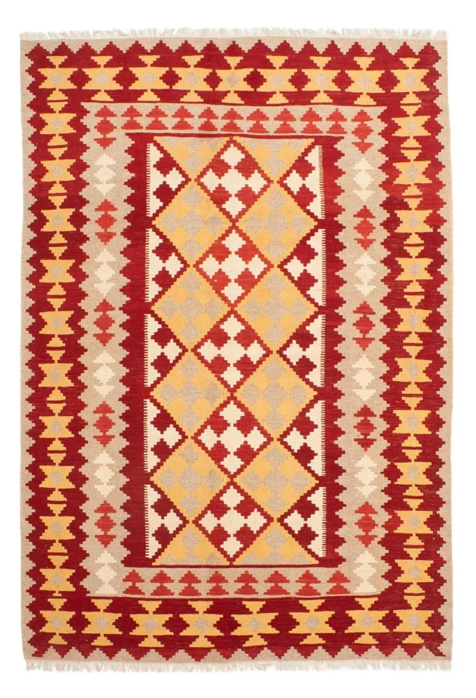 Tapete Kelim - Oriental - 243 x 167 cm - multicolorido