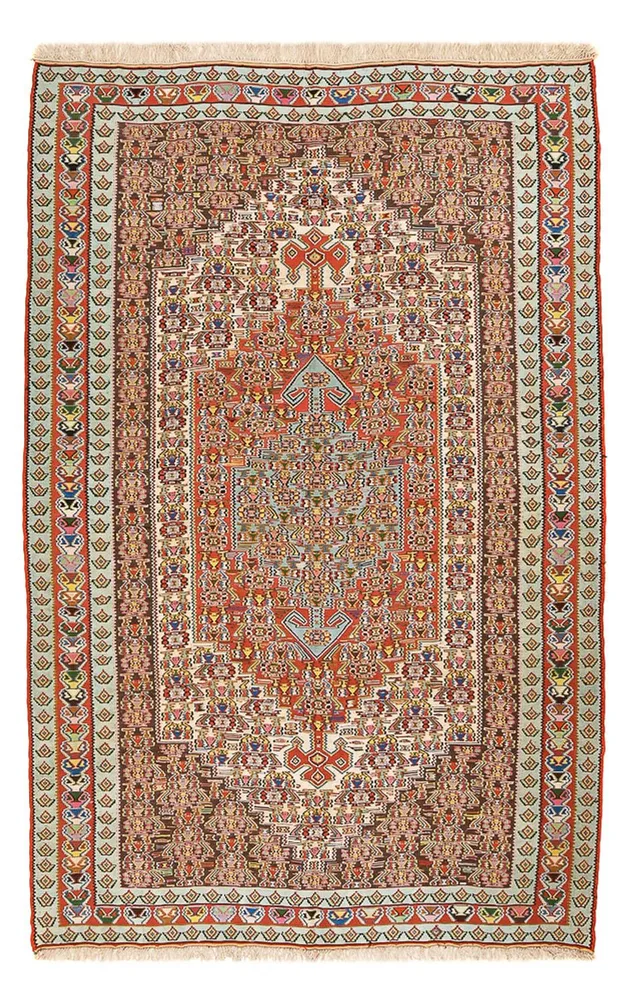 Tapete Kelim - Oriental - 258 x 160 cm - vermelho claro