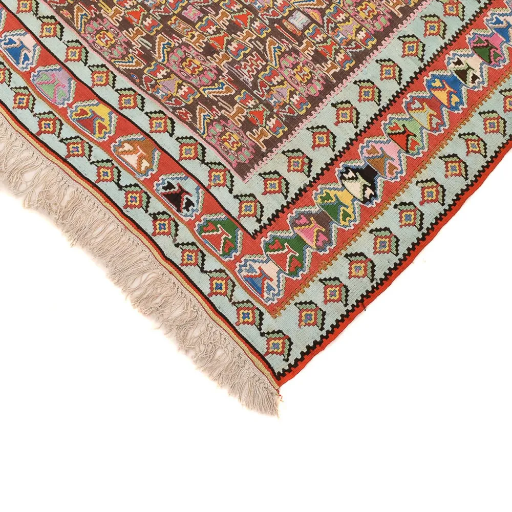 Tapete Kelim - Oriental - 258 x 160 cm - vermelho claro