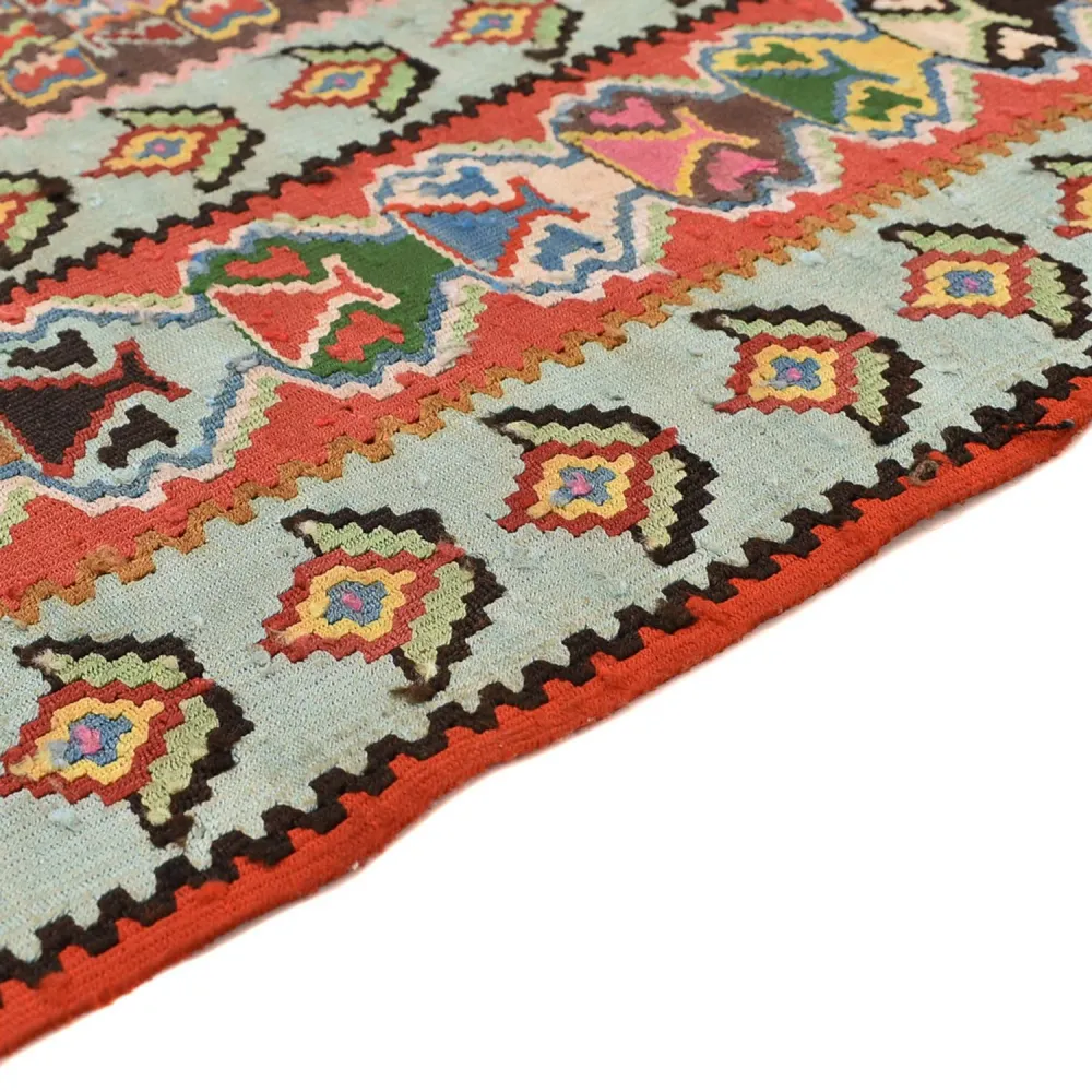 Tapete Kelim - Oriental - 258 x 160 cm - vermelho claro