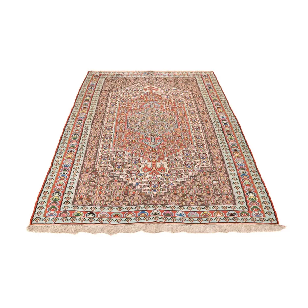 Tapete Kelim - Oriental - 258 x 160 cm - vermelho claro