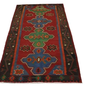 Tapete Kelim - Oriental - 284 x 165 cm - vermelho