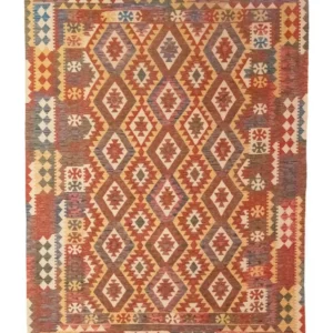 Tapete Kelim - Oriental - 287 x 201 cm - castanho