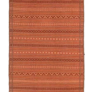 Tapete Kelim - Oriental - 300 x 194 cm - laranja