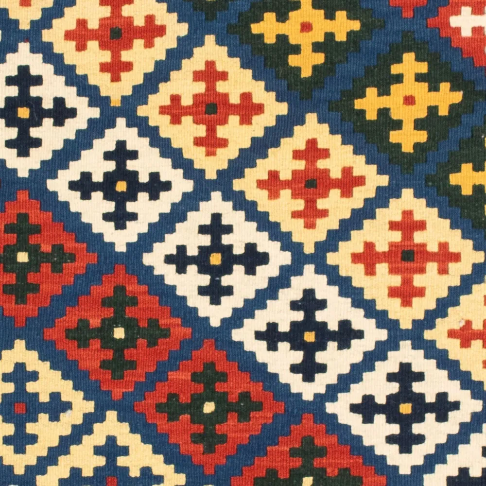 Tapete Kelim - Oriental praç - 101 x 101 cm - bege