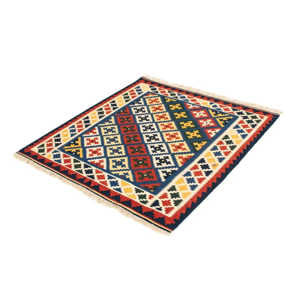 Tapete Kelim - Oriental praç - 101 x 101 cm - bege