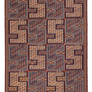 Tapete Kelim - Oriental - Soumak - 212 x 170 cm - multicolorido