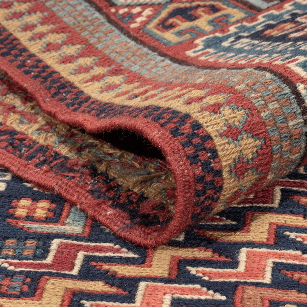 Tapete Kelim - Oriental - Soumak - 212 x 170 cm - multicolorido