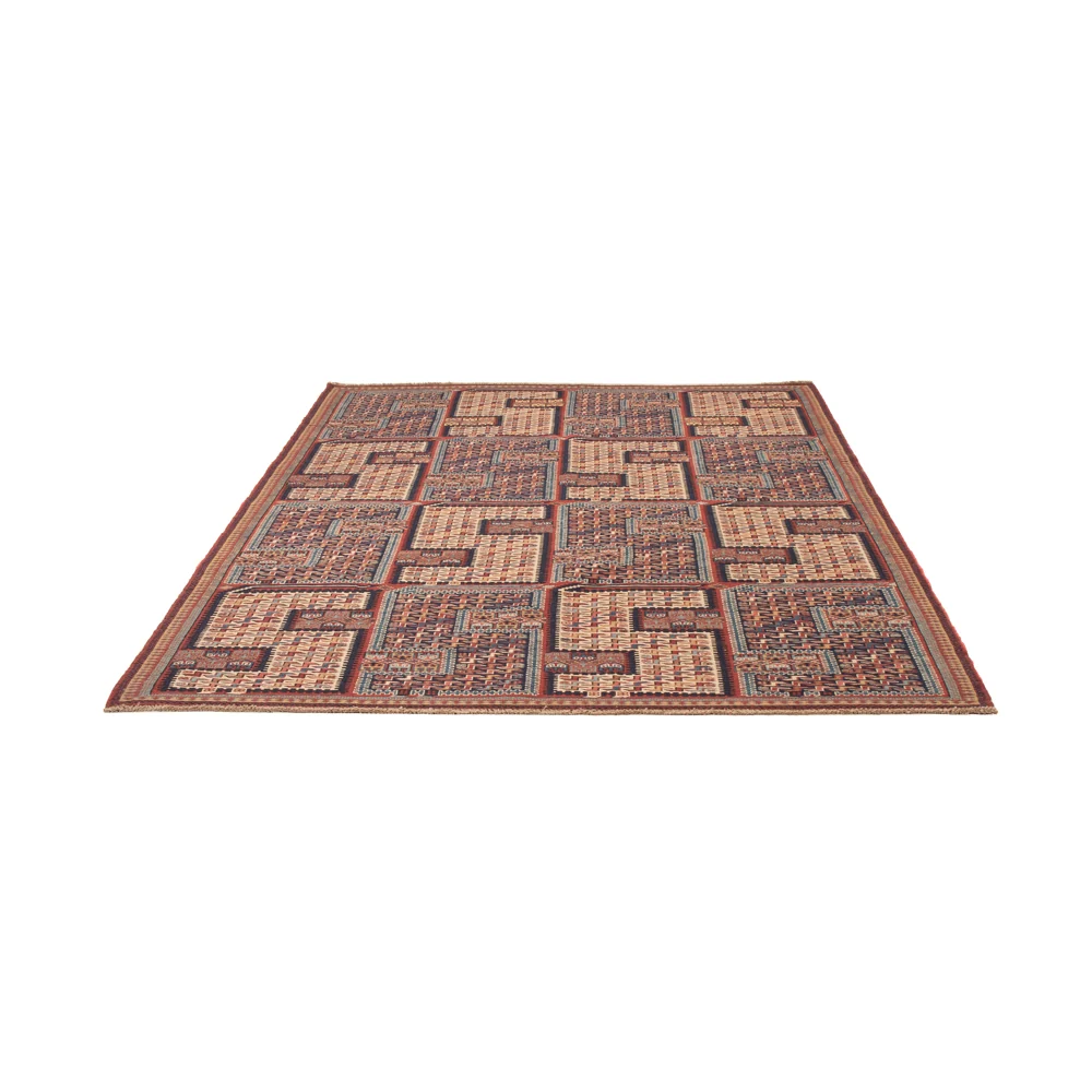 Tapete Kelim - Oriental - Soumak - 212 x 170 cm - multicolorido