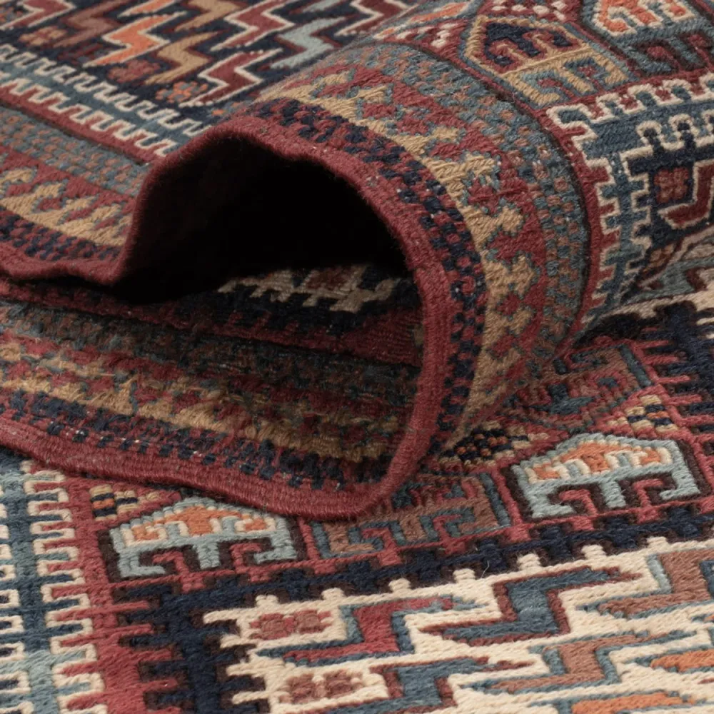Tapete Kelim - Oriental - Soumak - 214 x 155 cm - bege escuro
