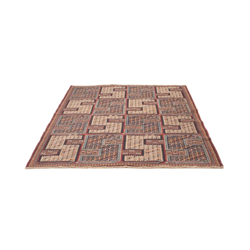 Tapete Kelim - Oriental - Soumak - 214 x 155 cm - bege escuro