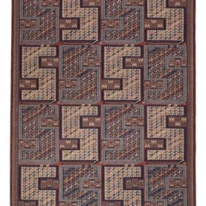 Tapete Kelim - Oriental - Soumak - 215 x 159 cm - bege escuro