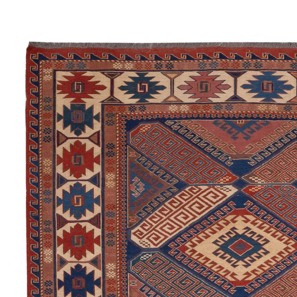 Tapete Kelim - Oriental - Soumak - 285 x 192 cm - ferrugem