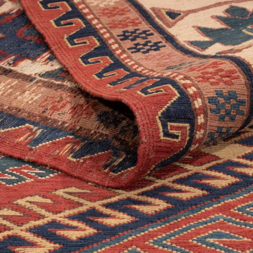 Tapete Kelim - Oriental - Soumak - 285 x 192 cm - ferrugem