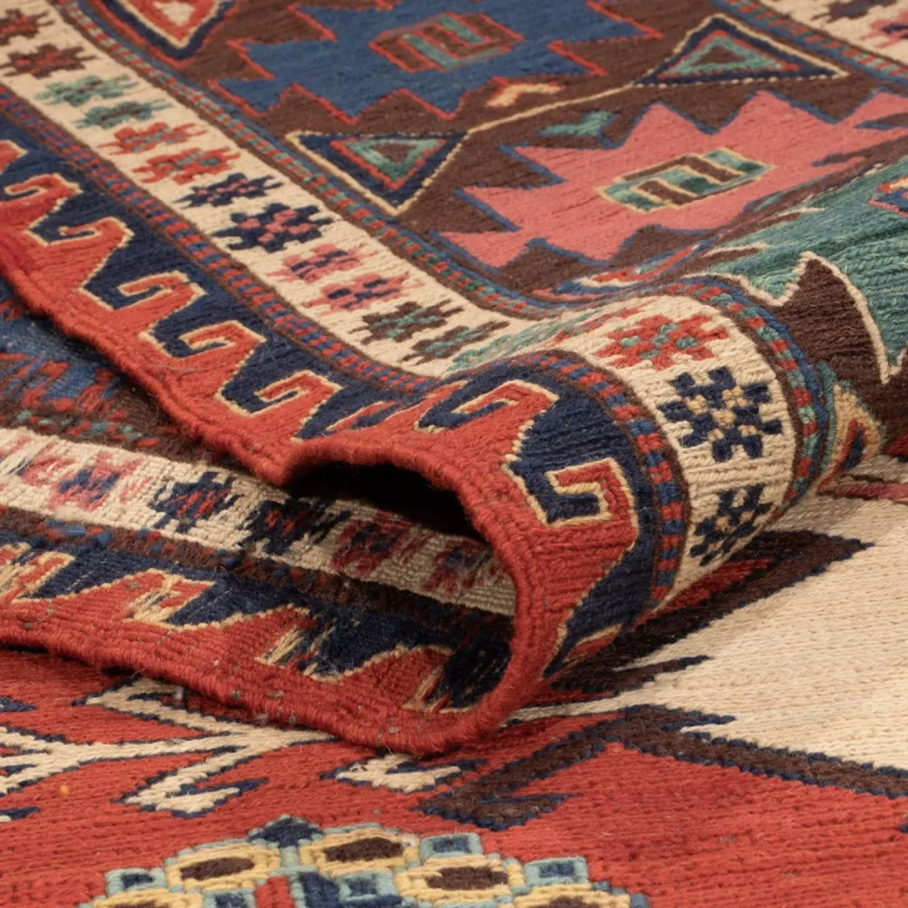 Tapete Kelim - Oriental - Soumak - 292 x 218 cm - vermelho
