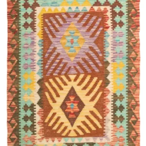 Tapete Kelim - Splash - 125 x 80 cm - multicolorido