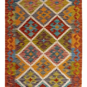 Tapete Kelim - Splash - 127 x 82 cm - multicolorido
