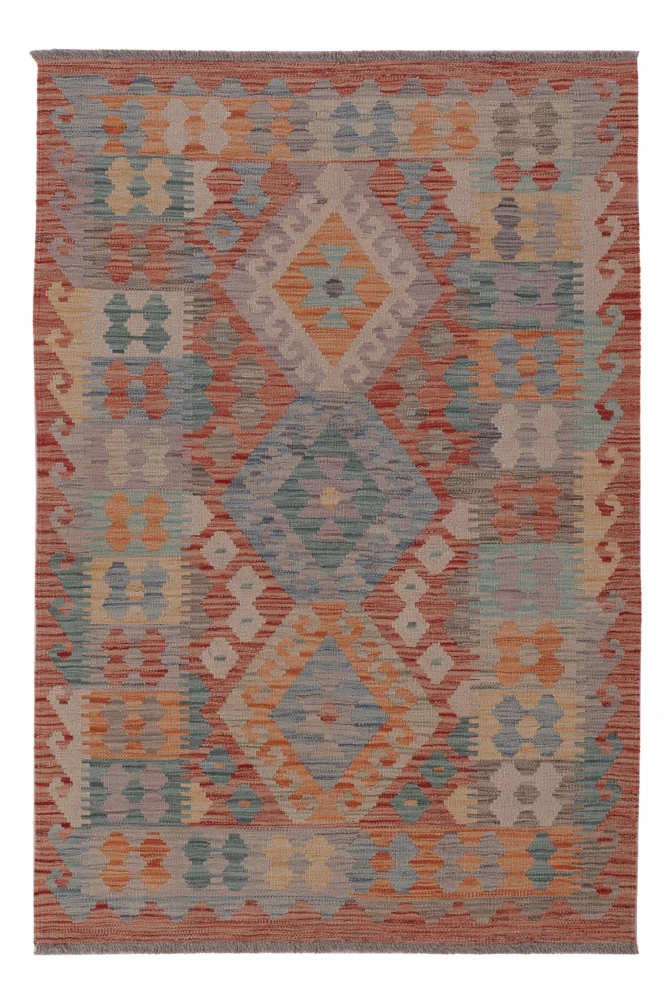 Tapete Kelim - Splash - 149 x 102 cm - multicolorido