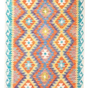 Tapete Kelim - Splash - 155 x 102 cm - multicolorido
