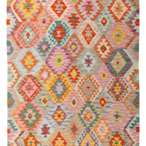 Tapete Kelim - Splash - 171 x 133 cm - multicolorido