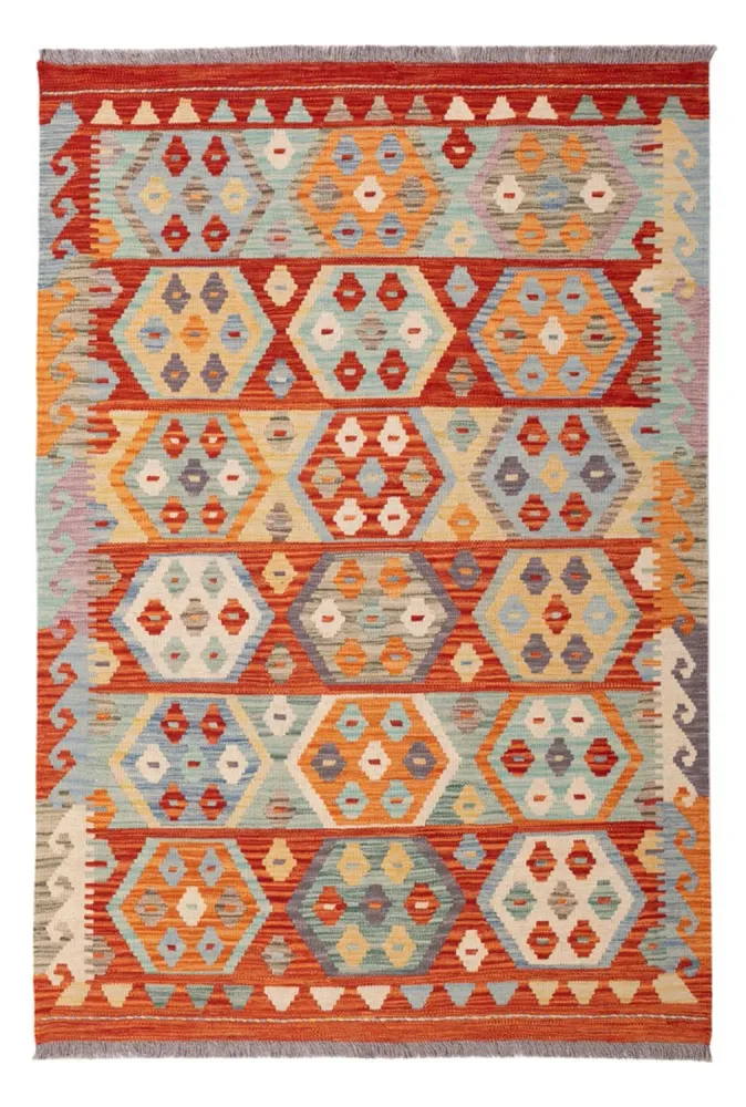 Tapete Kelim - Splash - 176 x 123 cm - multicolorido