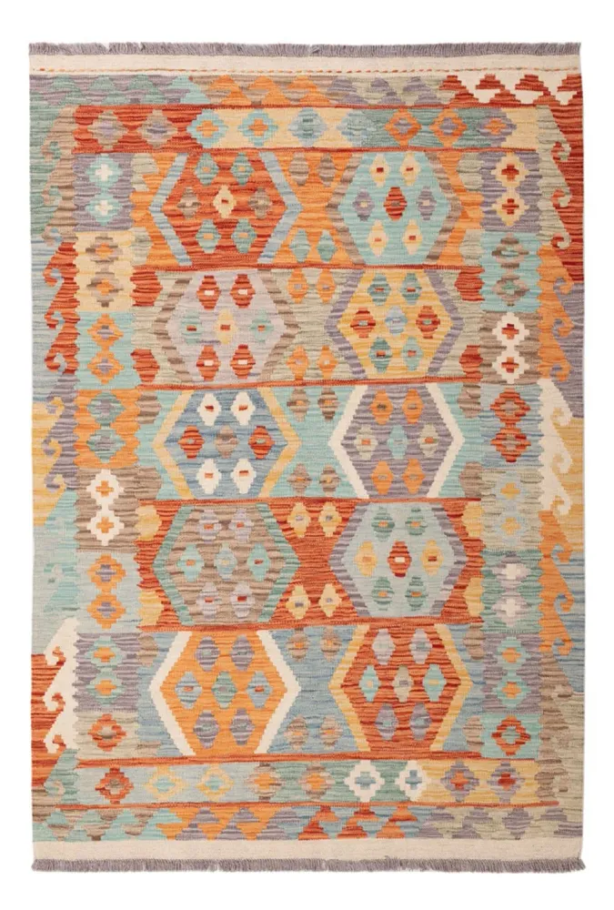 Tapete Kelim - Splash - 177 x 125 cm - multicolorido