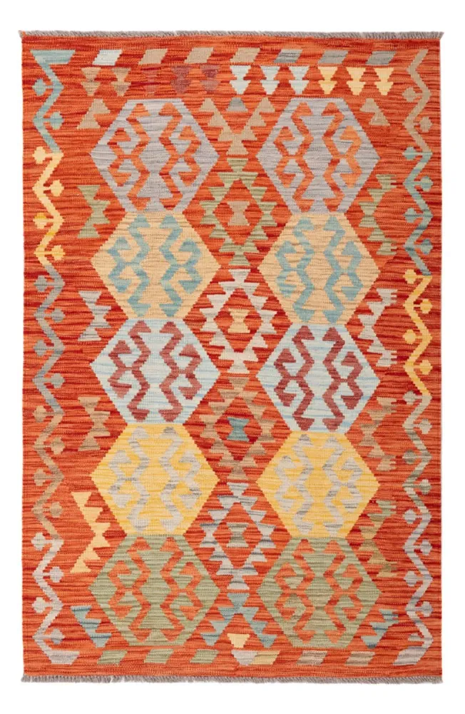 Tapete Kelim - Splash - 180 x 115 cm - multicolorido