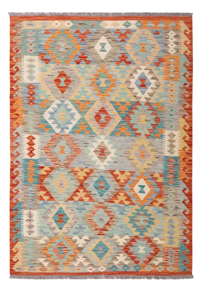 Tapete Kelim - Splash - 187 x 129 cm - multicolorido