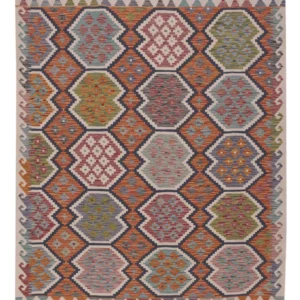 Tapete Kelim - Splash - 192 x 155 cm - multicolorido