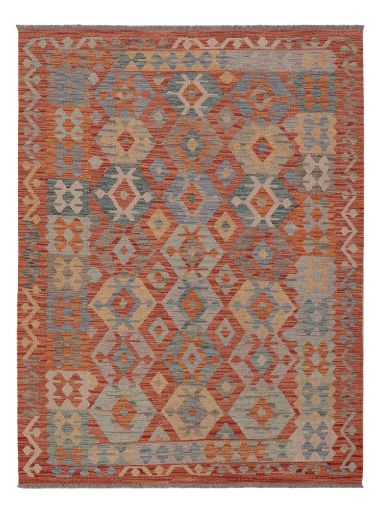 Tapete Kelim - Splash - 198 x 152 cm - multicolorido