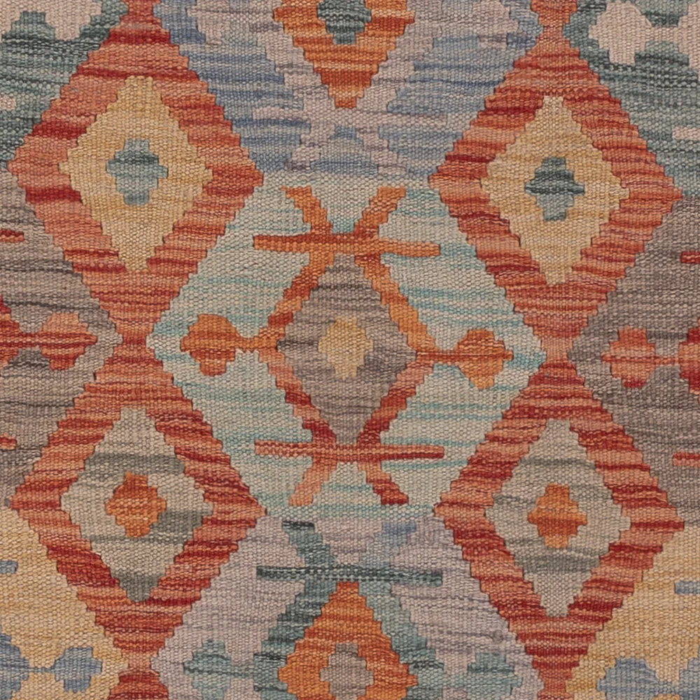 Tapete Kelim - Splash - 198 x 152 cm - multicolorido
