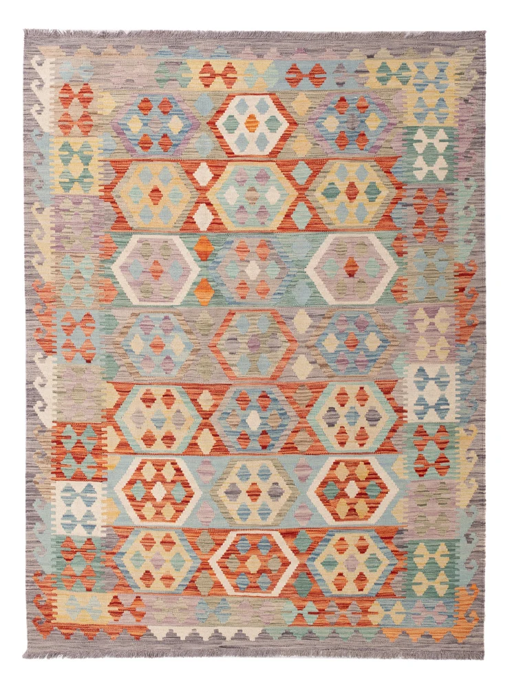 Tapete Kelim - Splash - 203 x 152 cm - colorido