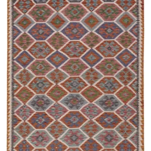 Tapete Kelim - Splash - 204 x 146 cm - multicolorido